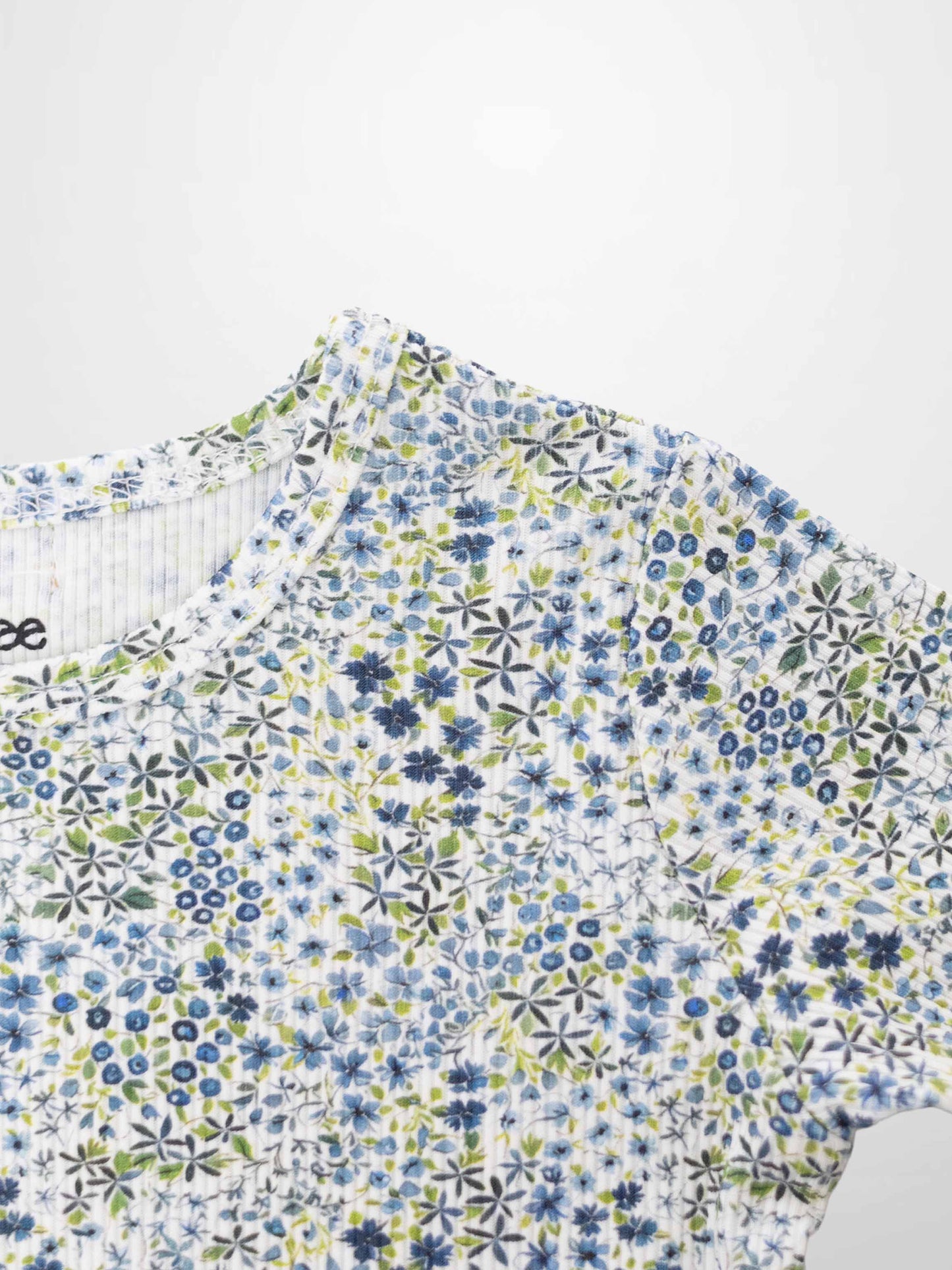 Blue Floral Pajamas