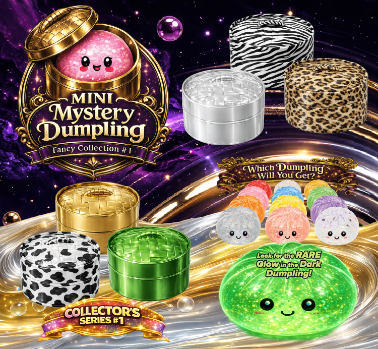 Fun Doh MINI Mystery Dumpling Squishy – Fancy Collection #1 | Choose Your Case