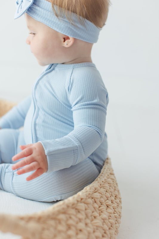 Blue Macaron (ribbed) - Zippy