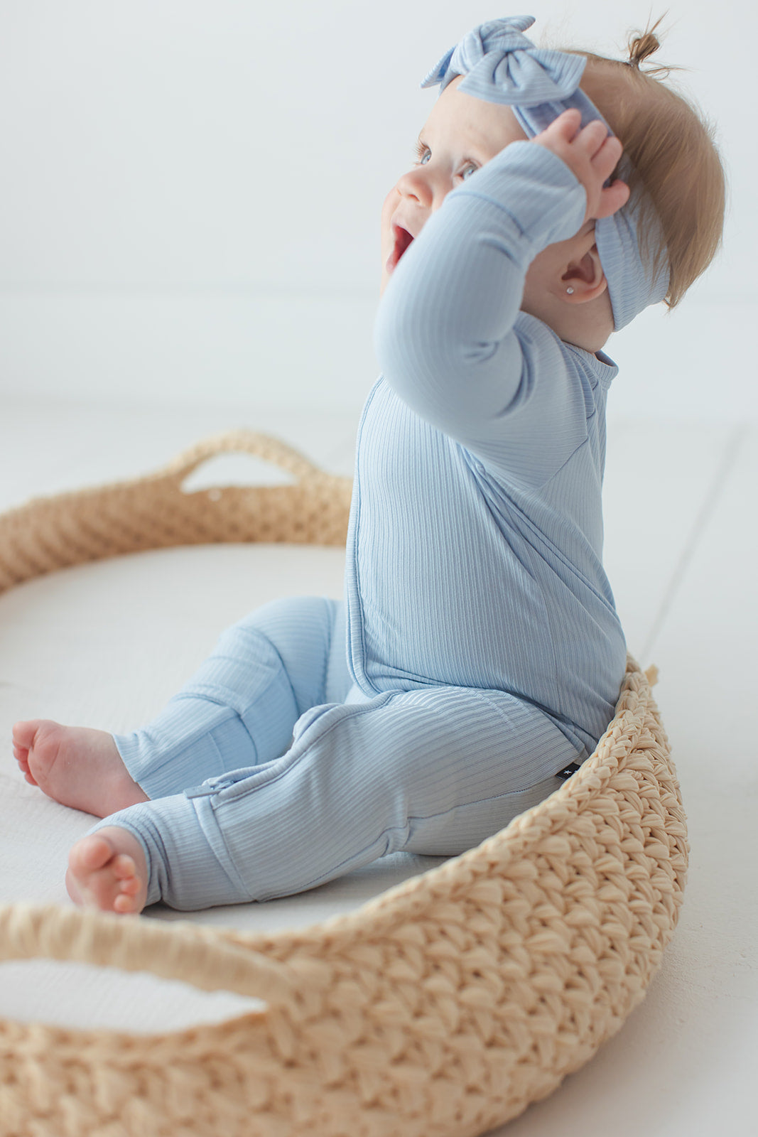 Blue Macaron (ribbed) - Zippy