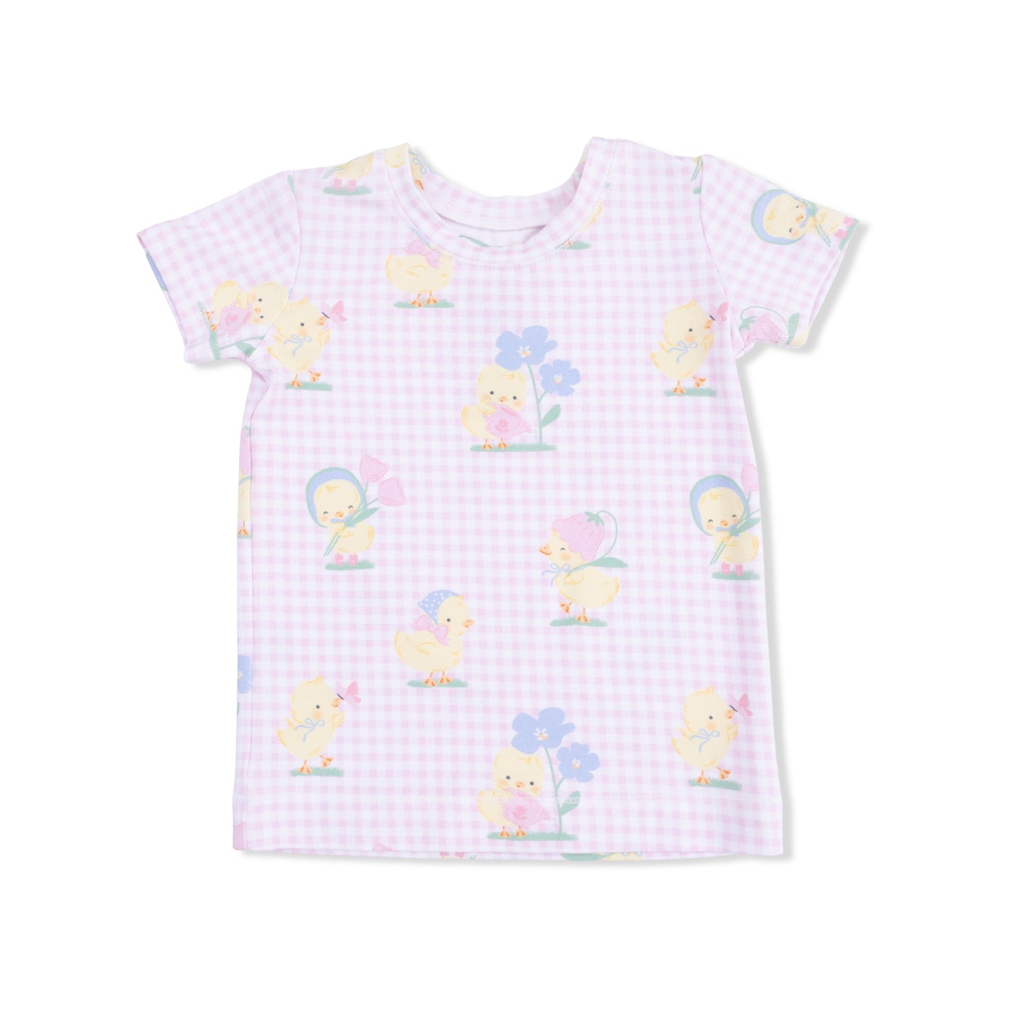 Vintage Spring Ducklings Pink - Loungewear Short Set