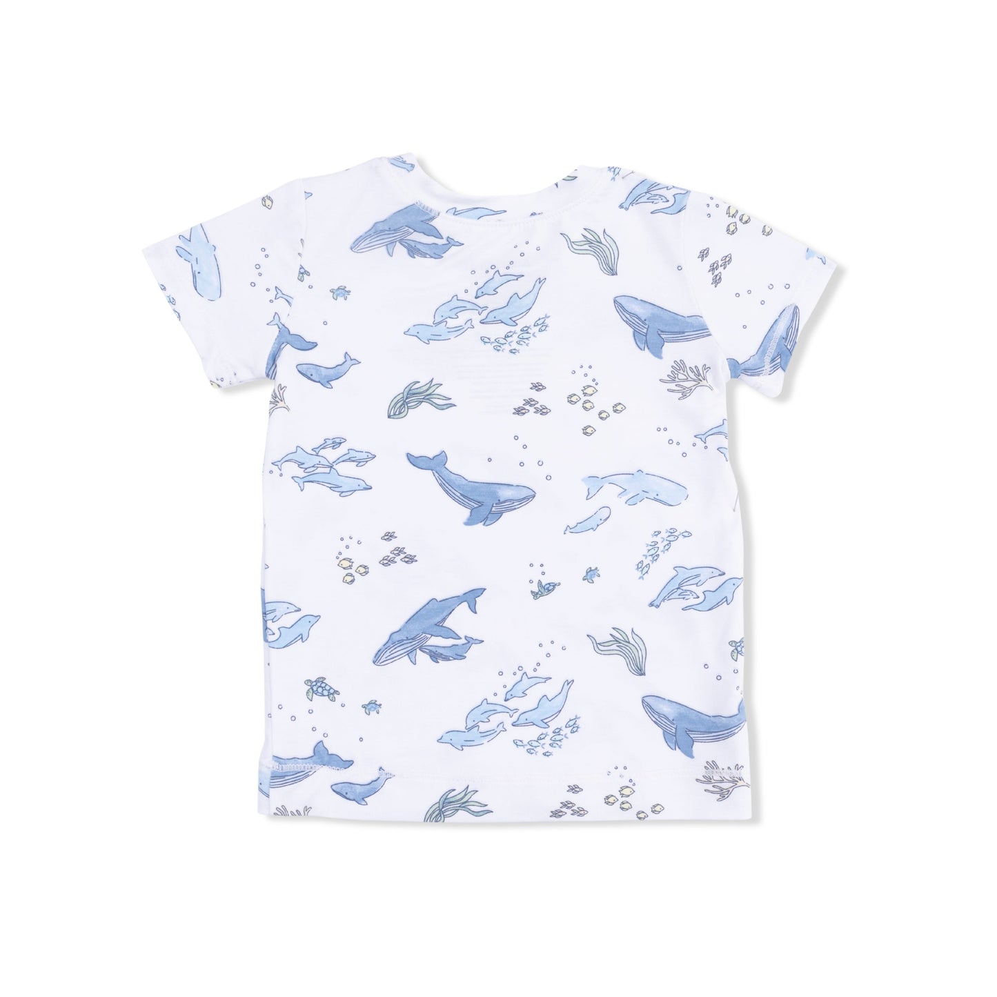 Watercolor Blue Whales - Loungewear Short Set