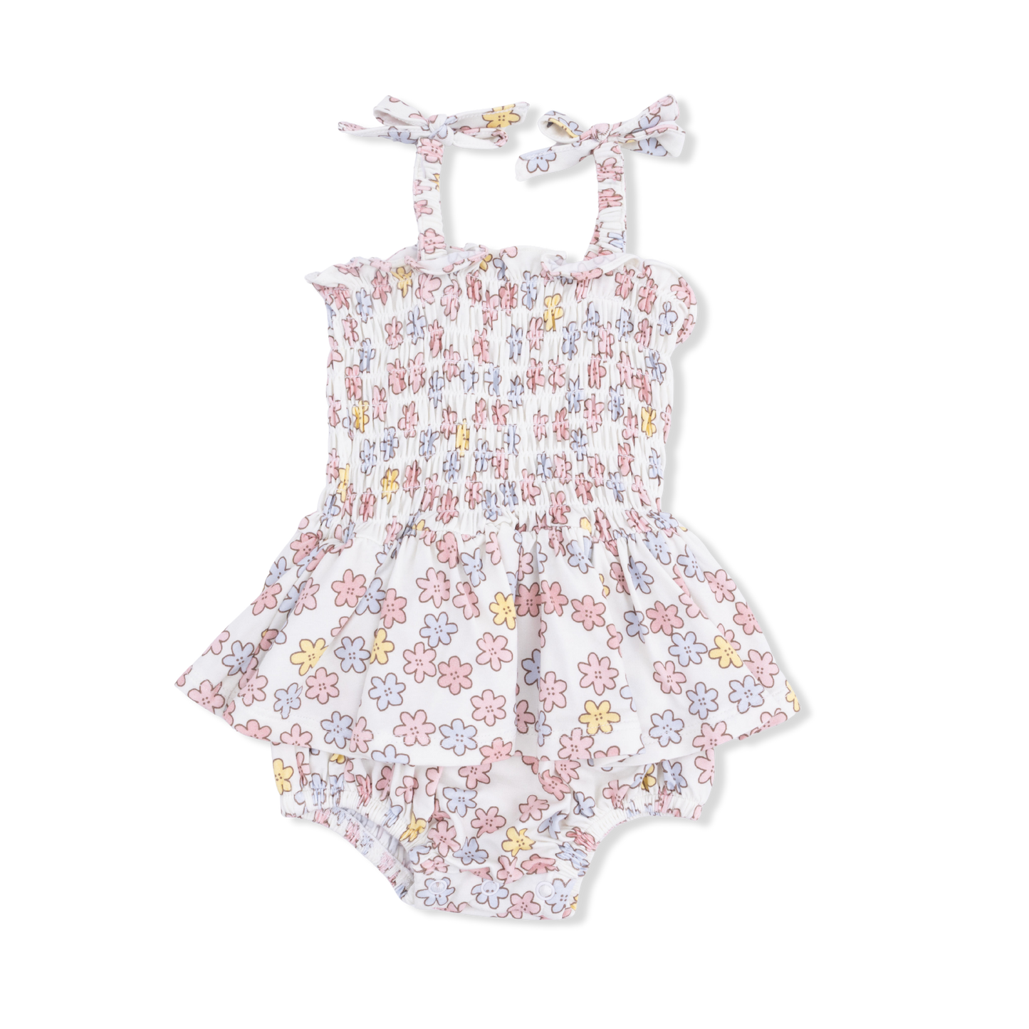Sarah Floral - Smocked Bubble with Skirt