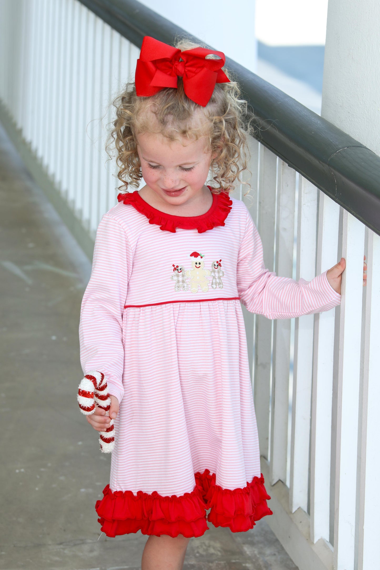 Gingerbread Ruffle Dress