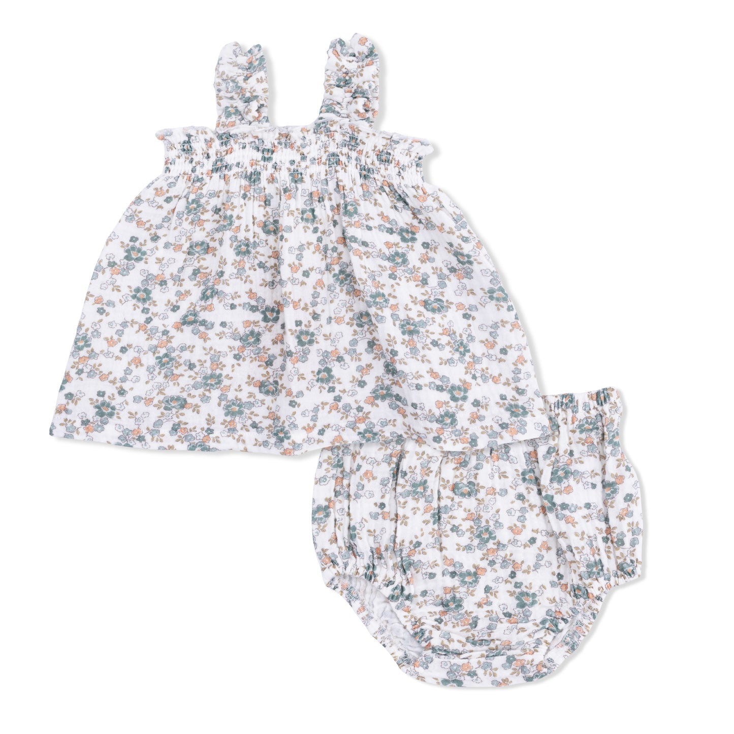Camille Floral - Ruffly Strap Top and Bloomer