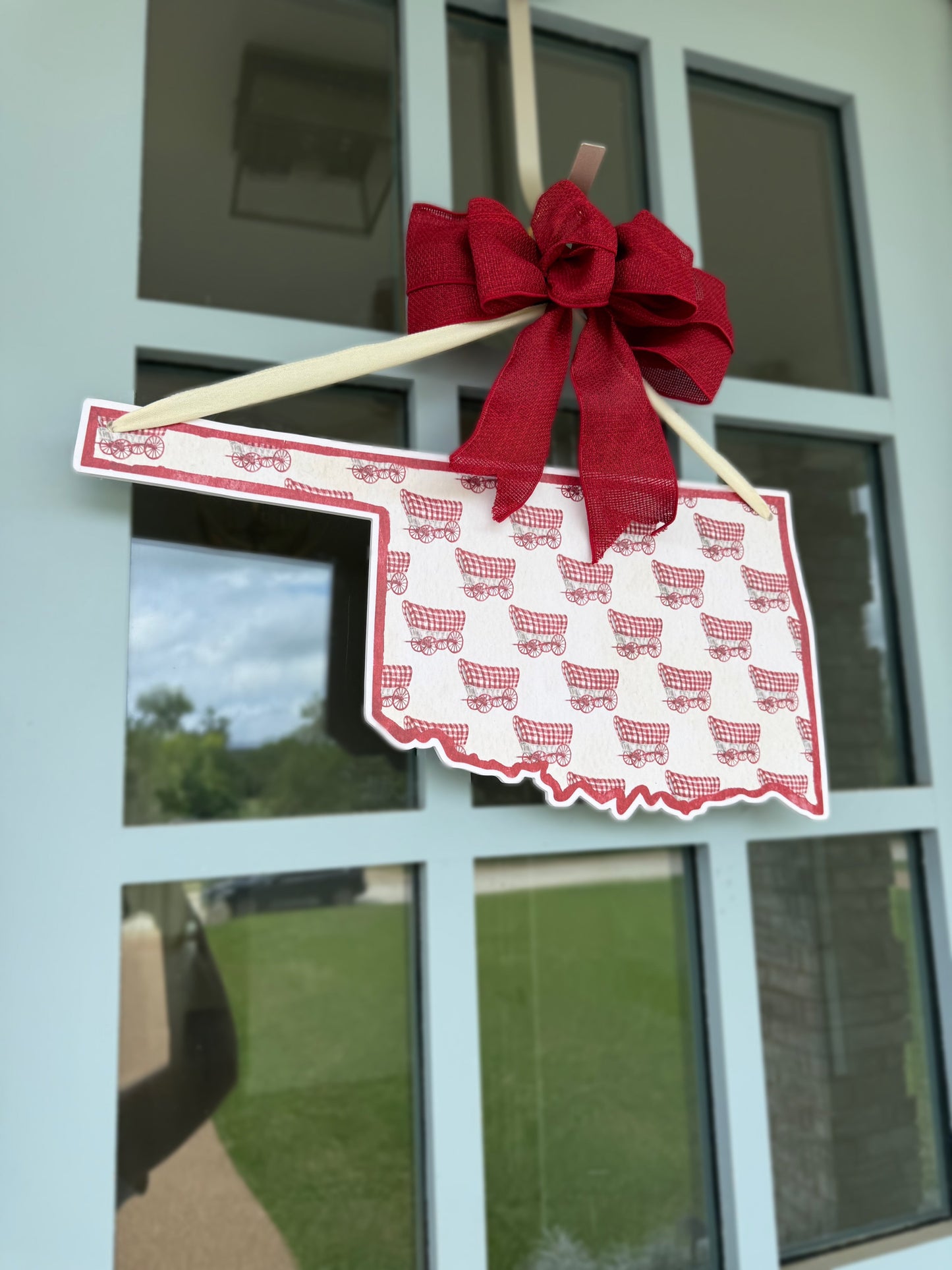 Wagon Patterned Door Hanger