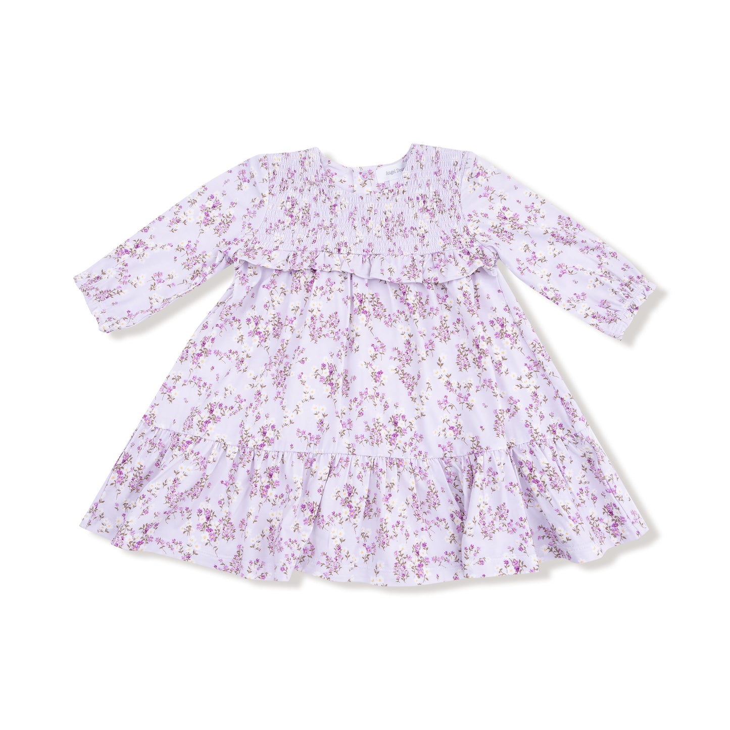 Sweet Dream Florals - Smocked Ruffle Long Sleeve Tiered Dress + Leggings