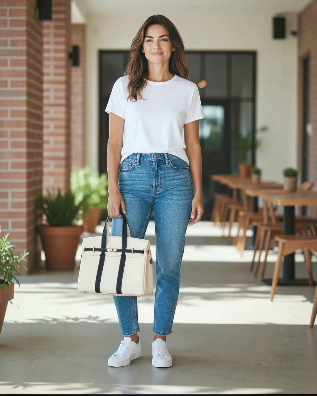 The Luxe Signature Tote- Short Handle