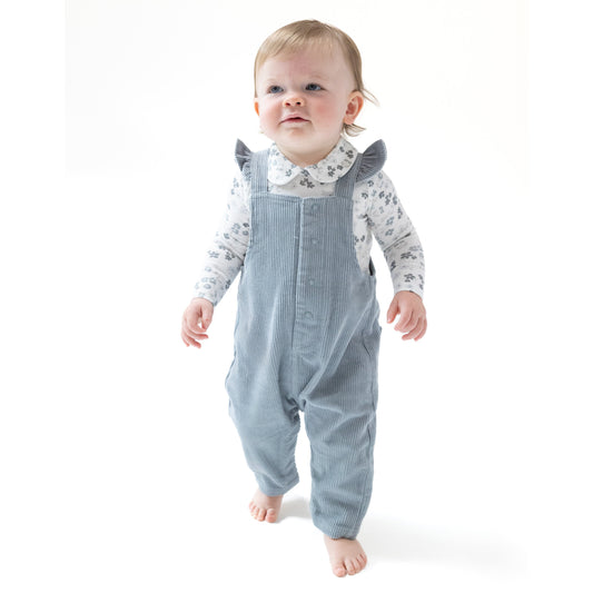 Front Snap Ruffle Overall