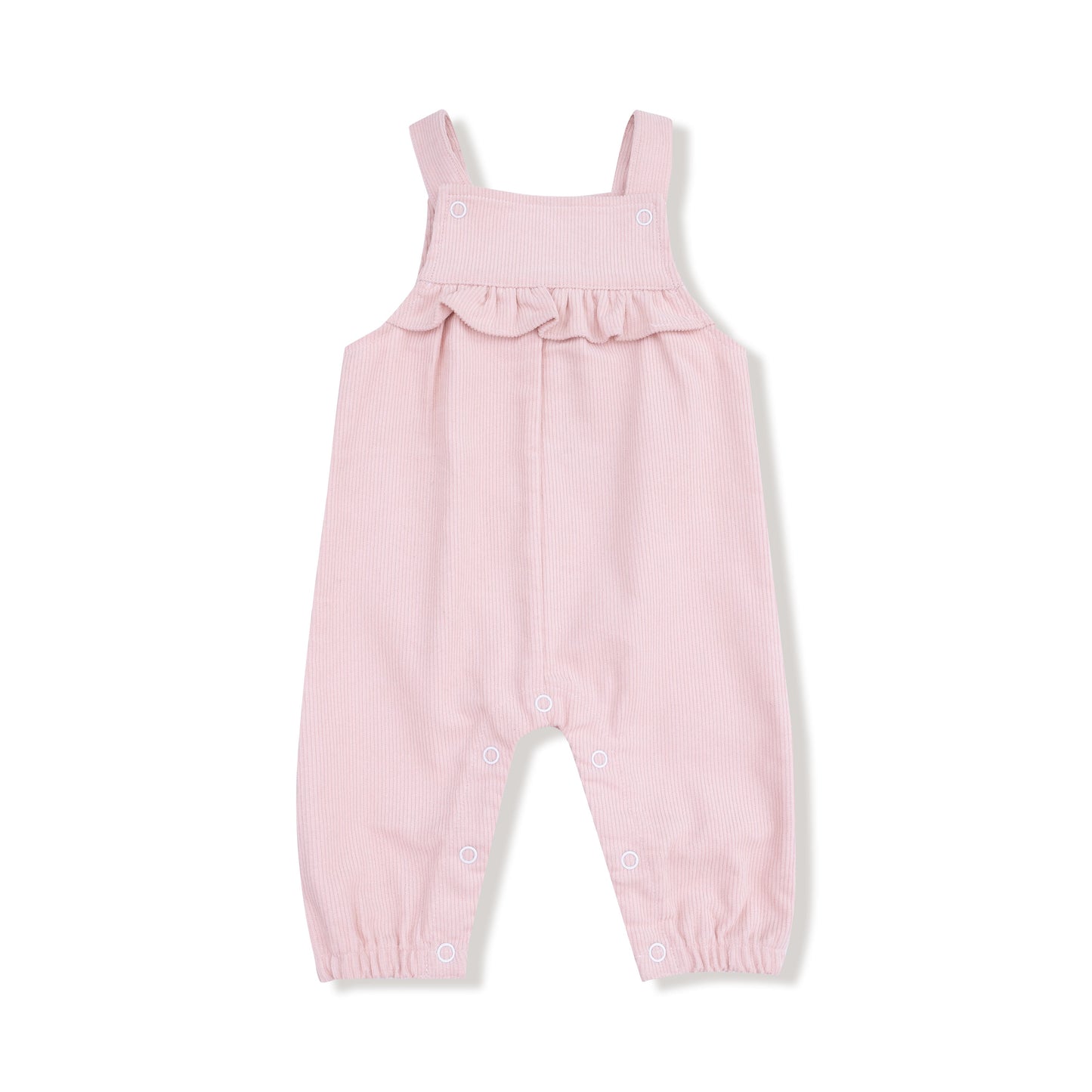 Veiled Pink - Yoke Ruffle Overall