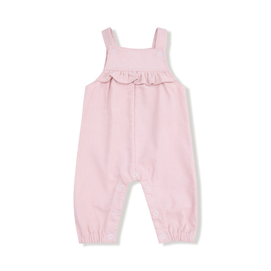Veiled Pink - Yoke Ruffle Overall