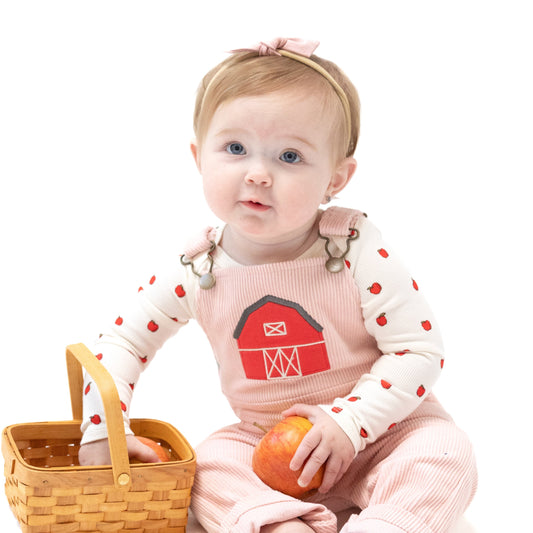 Tiny Apples - Lap Shoulder Bodysuit