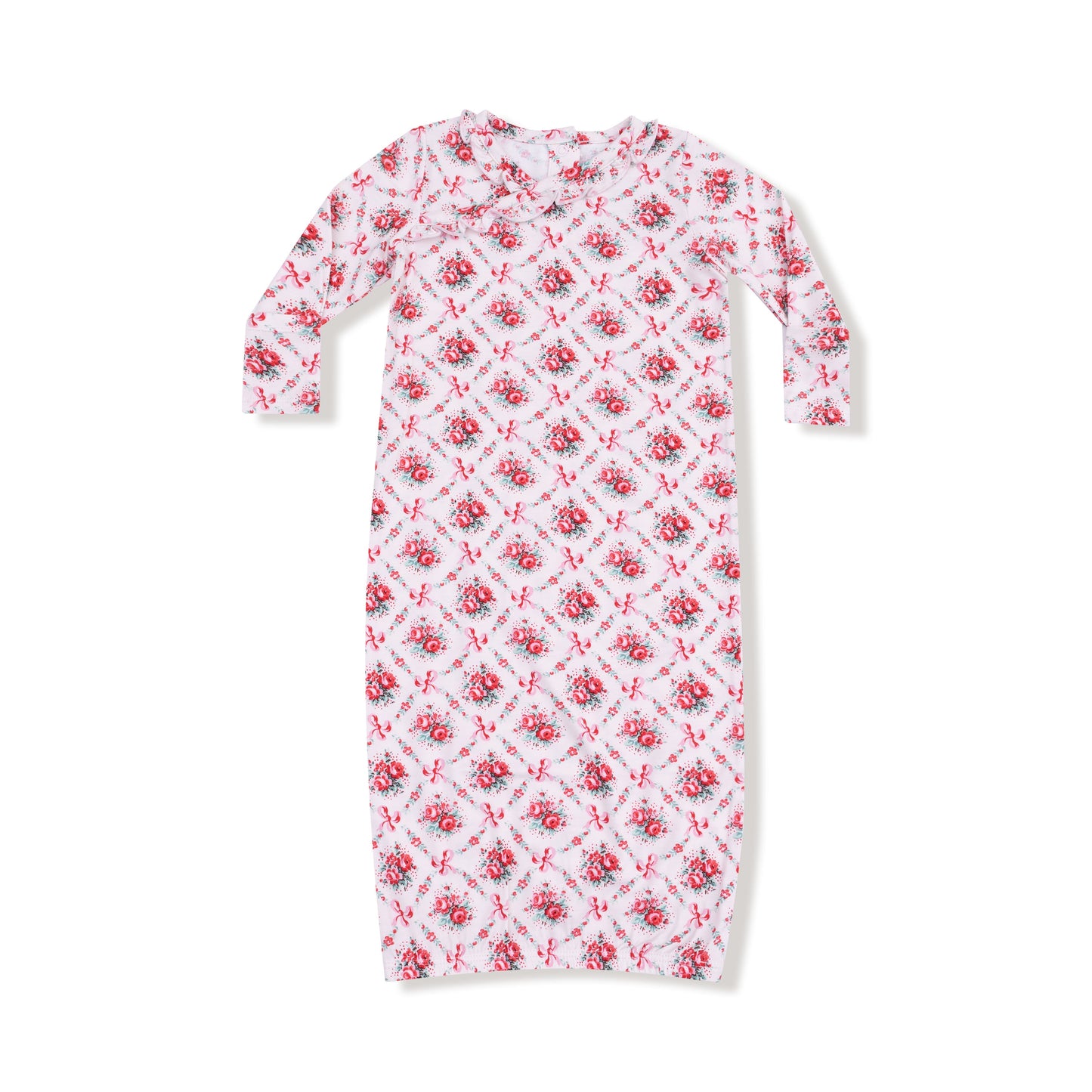 Rose Bow Lattice - Kimono Gown