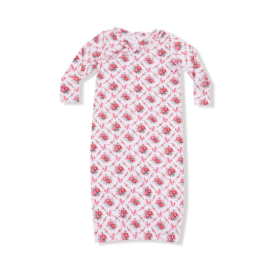 Rose Bow Lattice - Kimono Gown