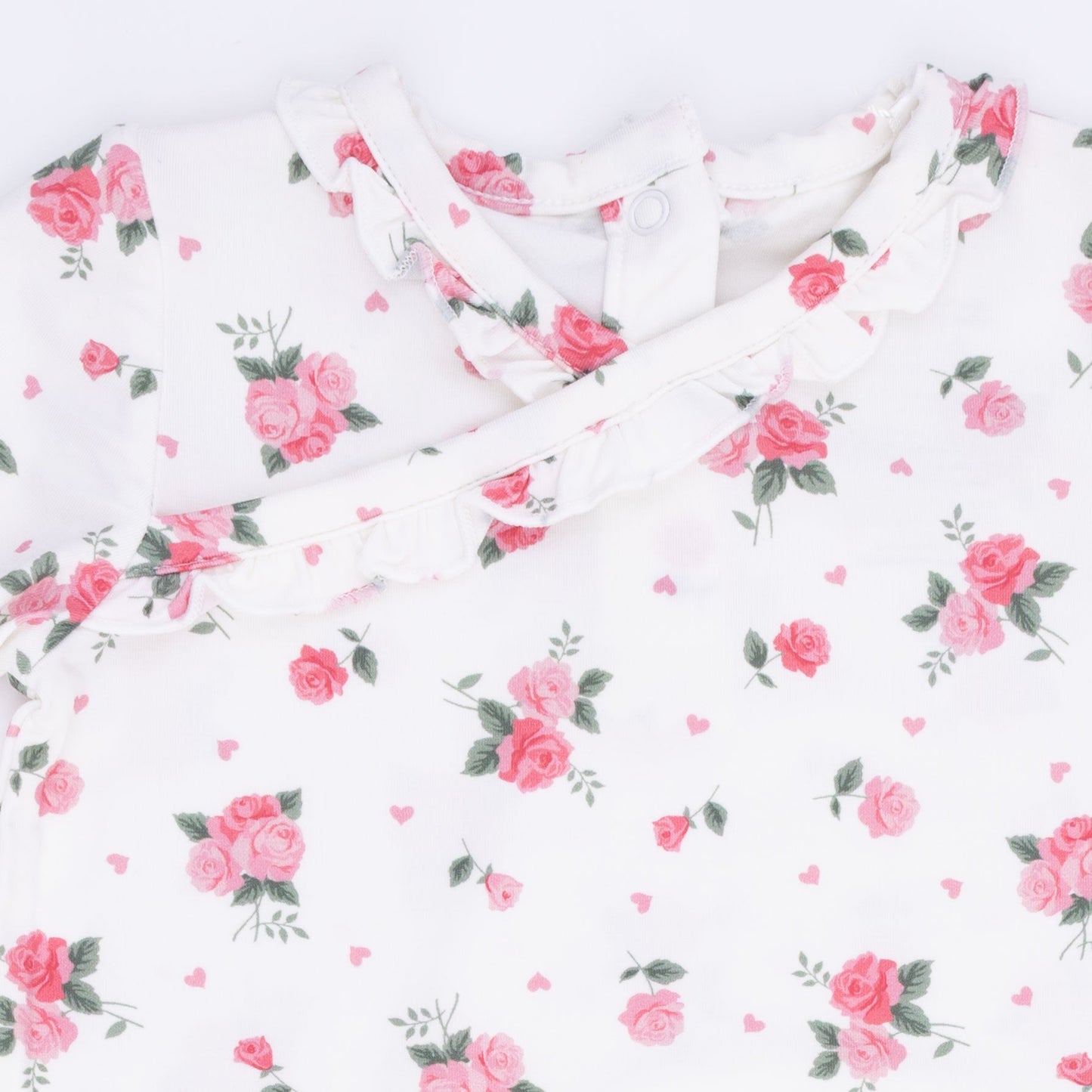 Pink Rosettes - Kimono Gown & Knot Headband