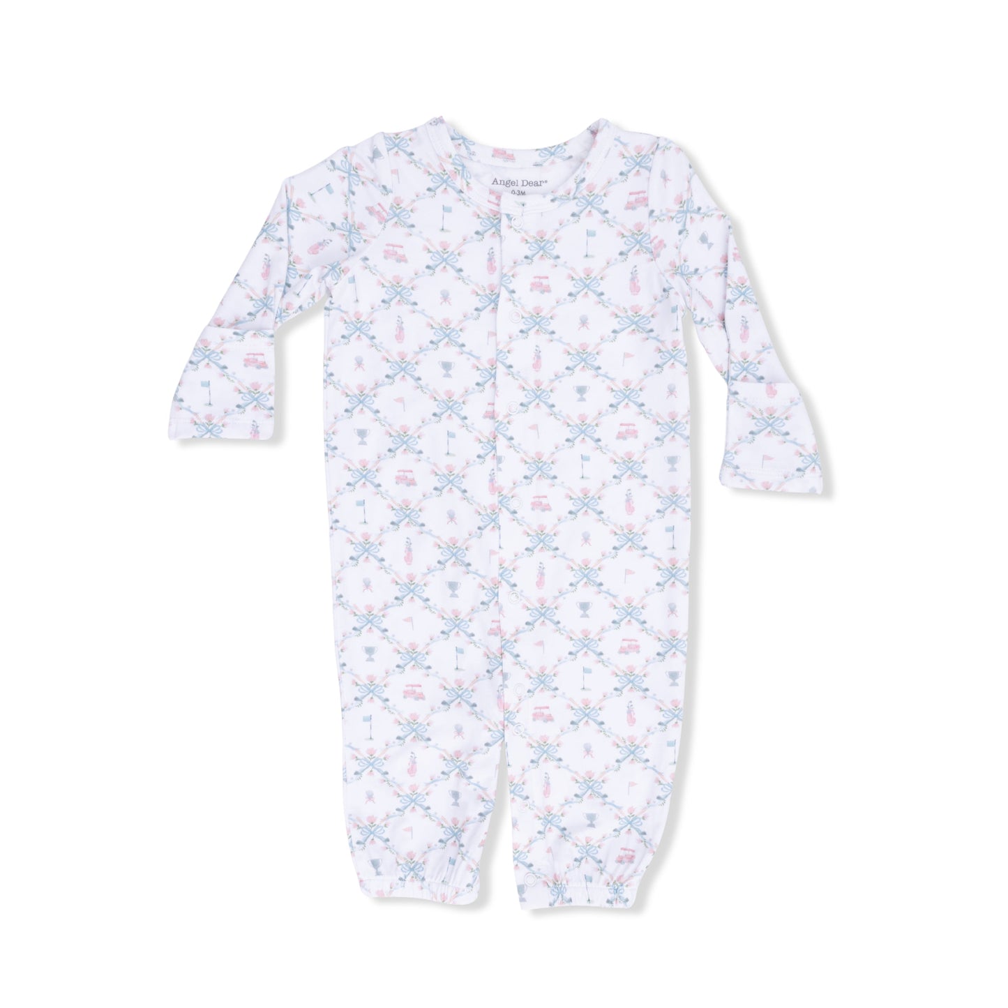 Golf Trellis Pink - Convertible Gown