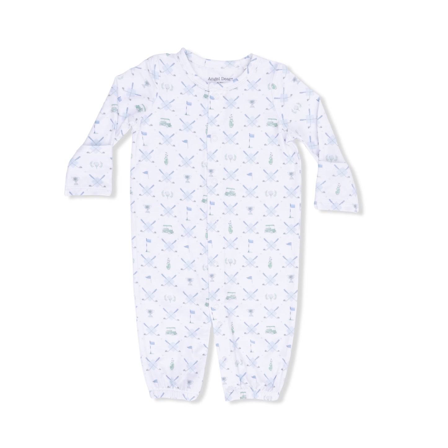 Golf Trellis Blue - Convertible Gown