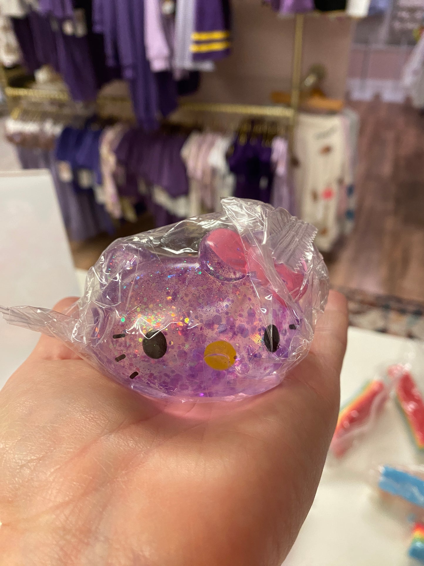 Hello Kitty Sugar Maltose Squishy – Glitter Sensory Fidget Toy