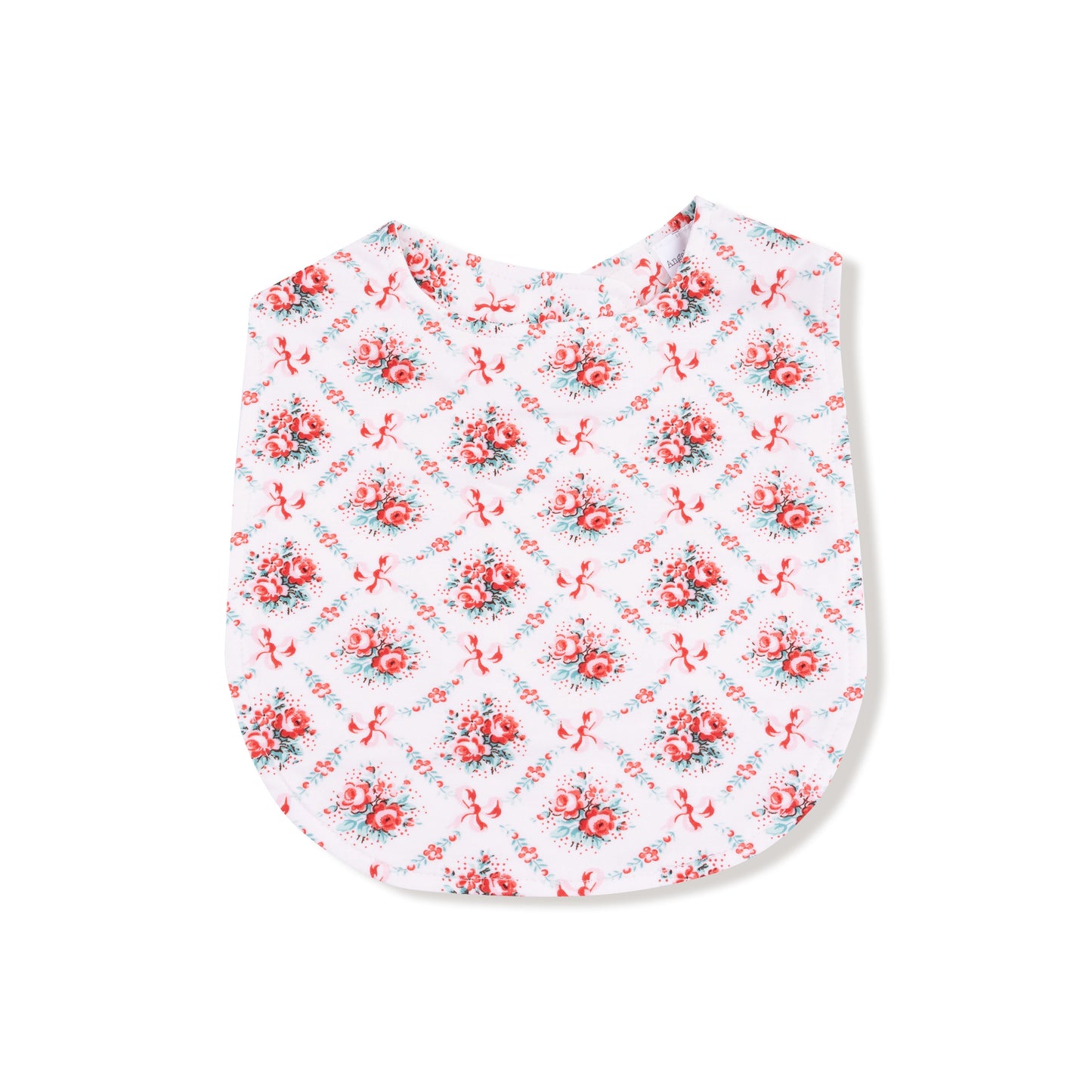 Rose Bow Lattice - Feeding Bib