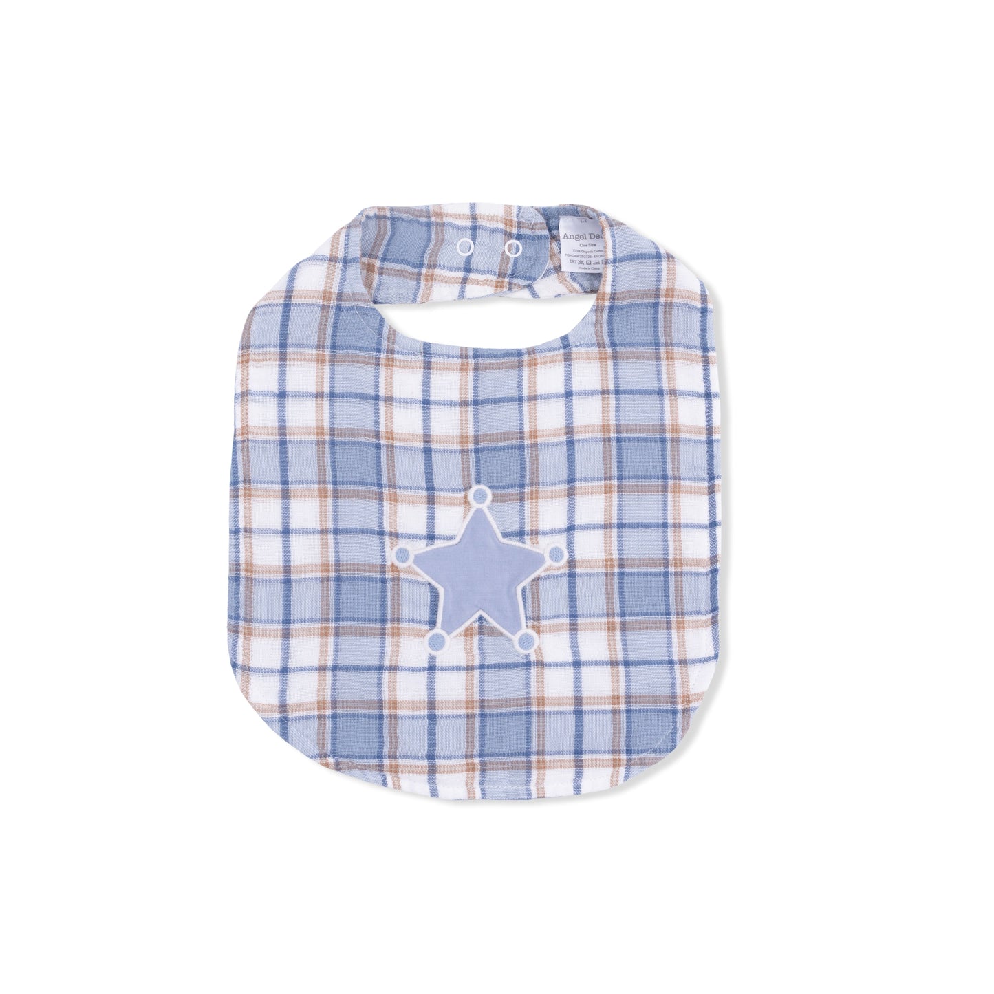 Western Boot Plaid - Feeding Bib