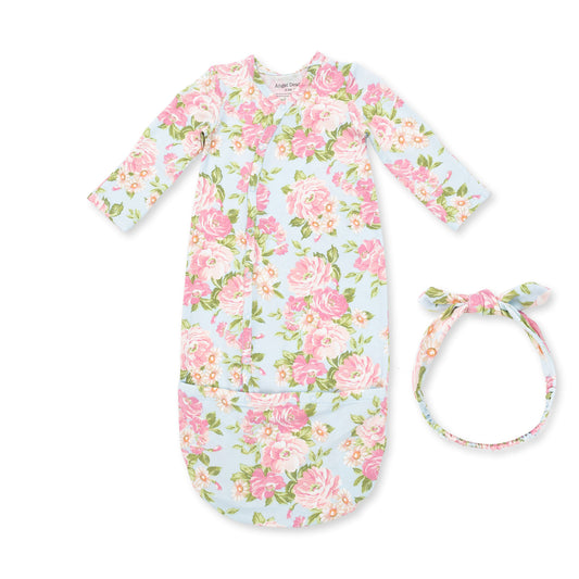 Angeline Floral - Bundle Gown and Knot Headband