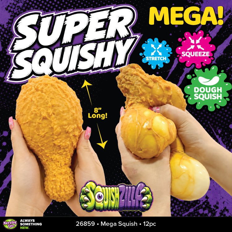 Fun Doh SquishZilla Mega Squishy Food Fidget Toy – Jumbo Sensory Stress Toys