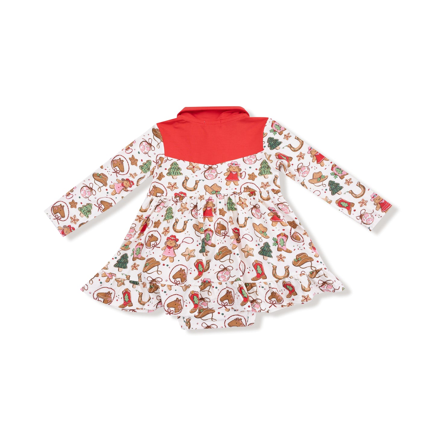 Long Sleeve Cowgirl Bodysuit Dress