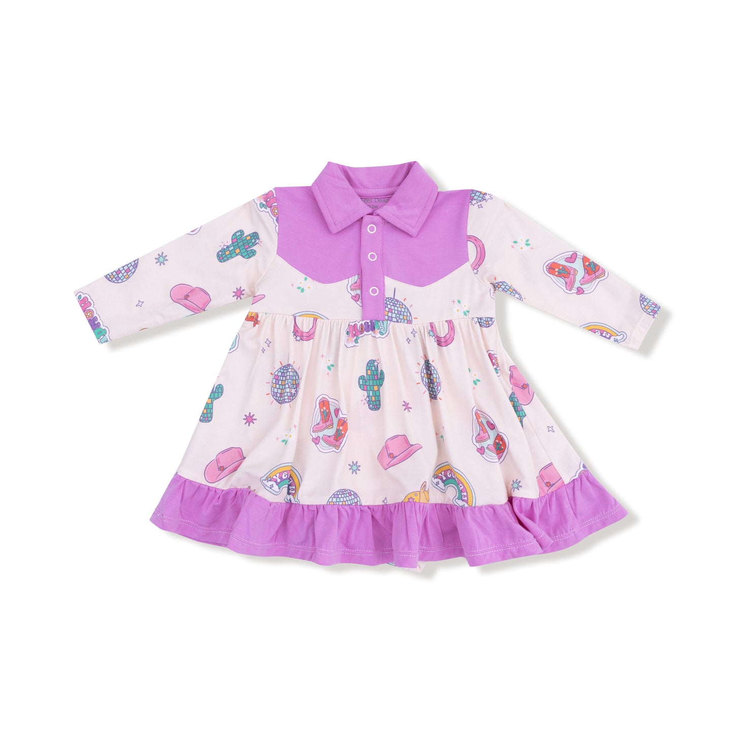 Long Sleeve Cowboy Bodysuit Dress