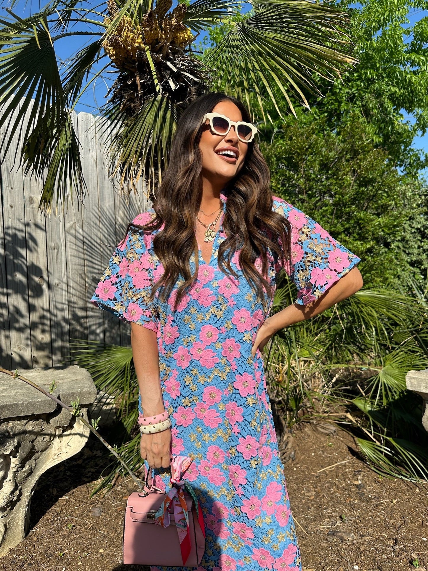 Leighton Pansy Maxi Dress