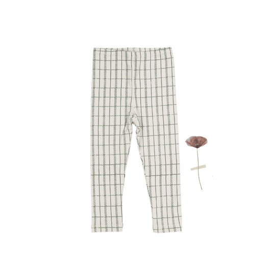 The Printed Legging - Sage Check