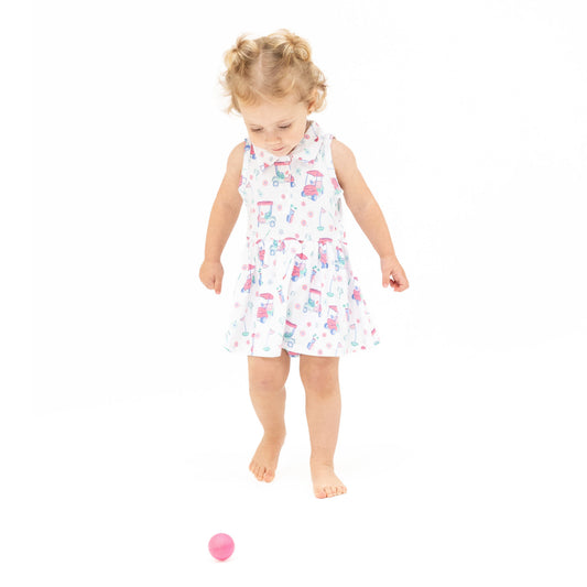 Golf Carts and Flowers - Polo Tennis Dress