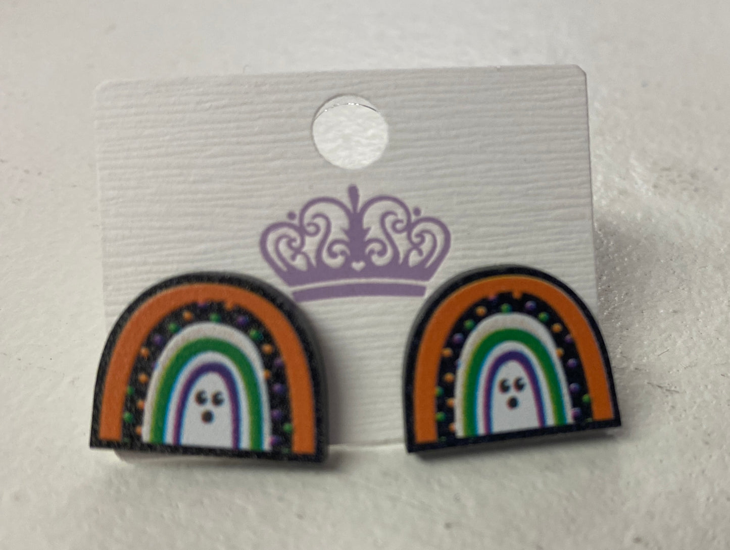 Mini Halloween Rainbow Earrings