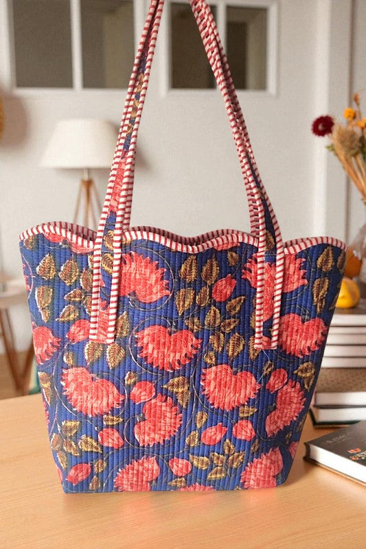 SC - ETA 9/3 -  Rustic Garden Scalloped Tote Bag