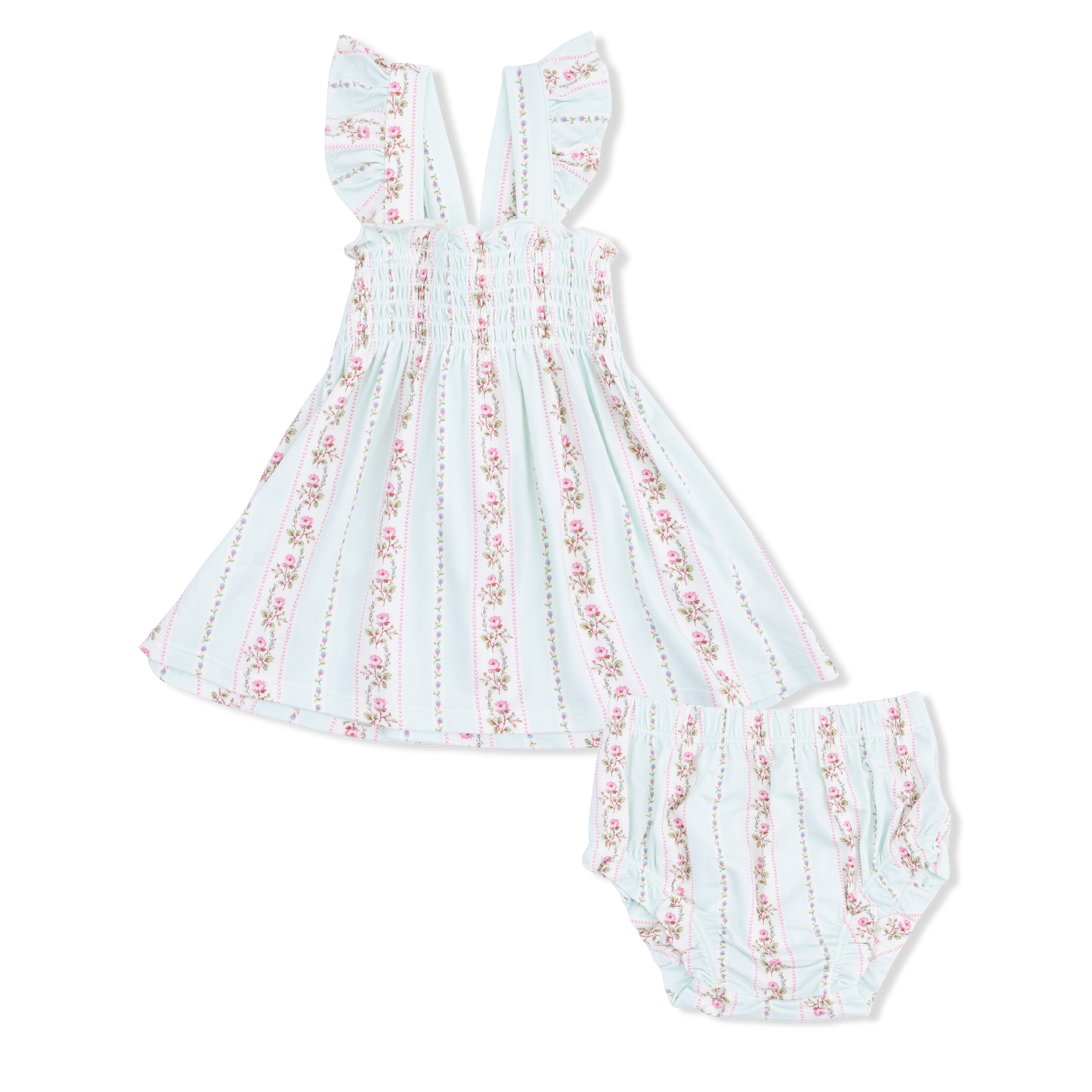 Antoinette Stripe - Smocked Top with Bloomer