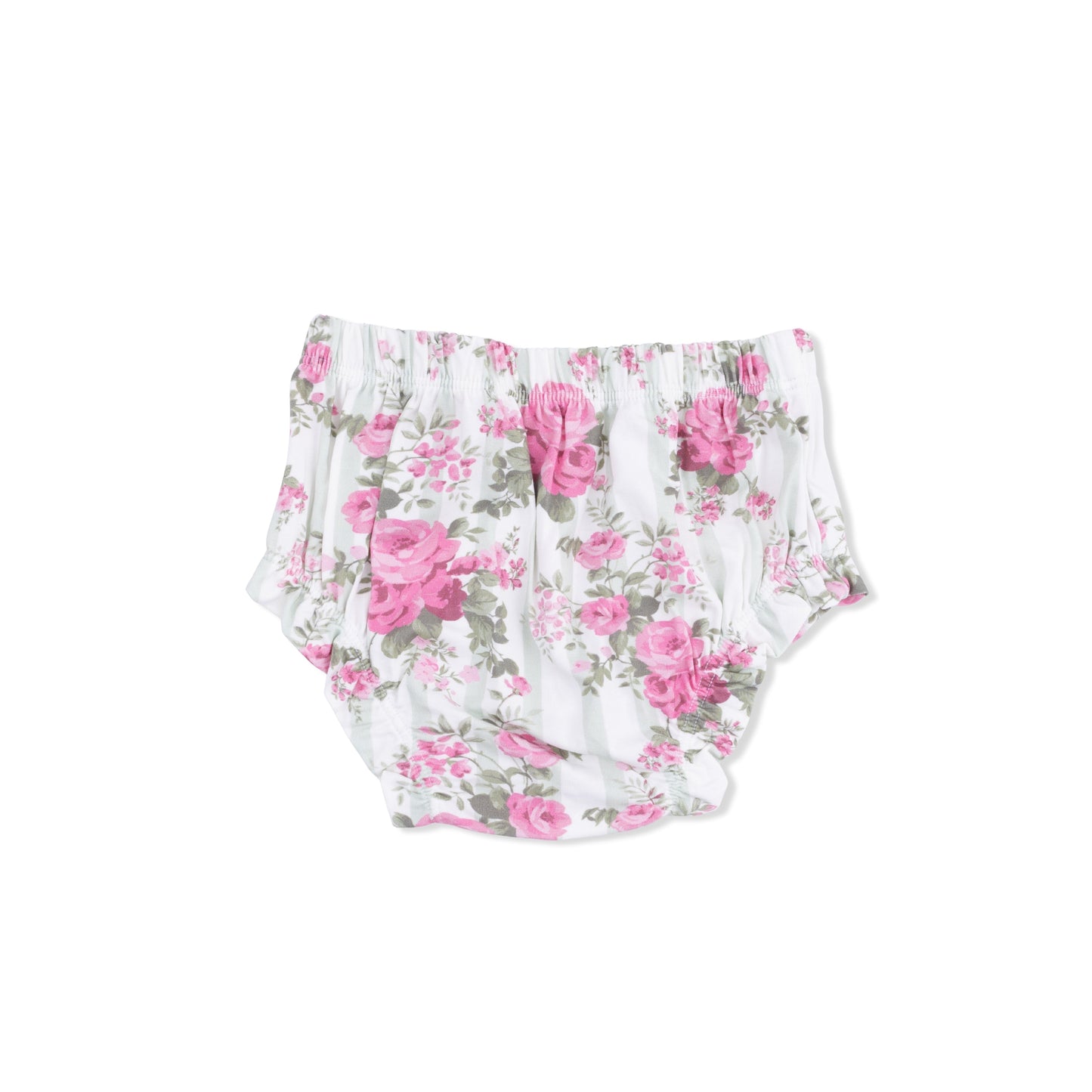Cabbage Rose Stripe - Smocked Top with Bloomer