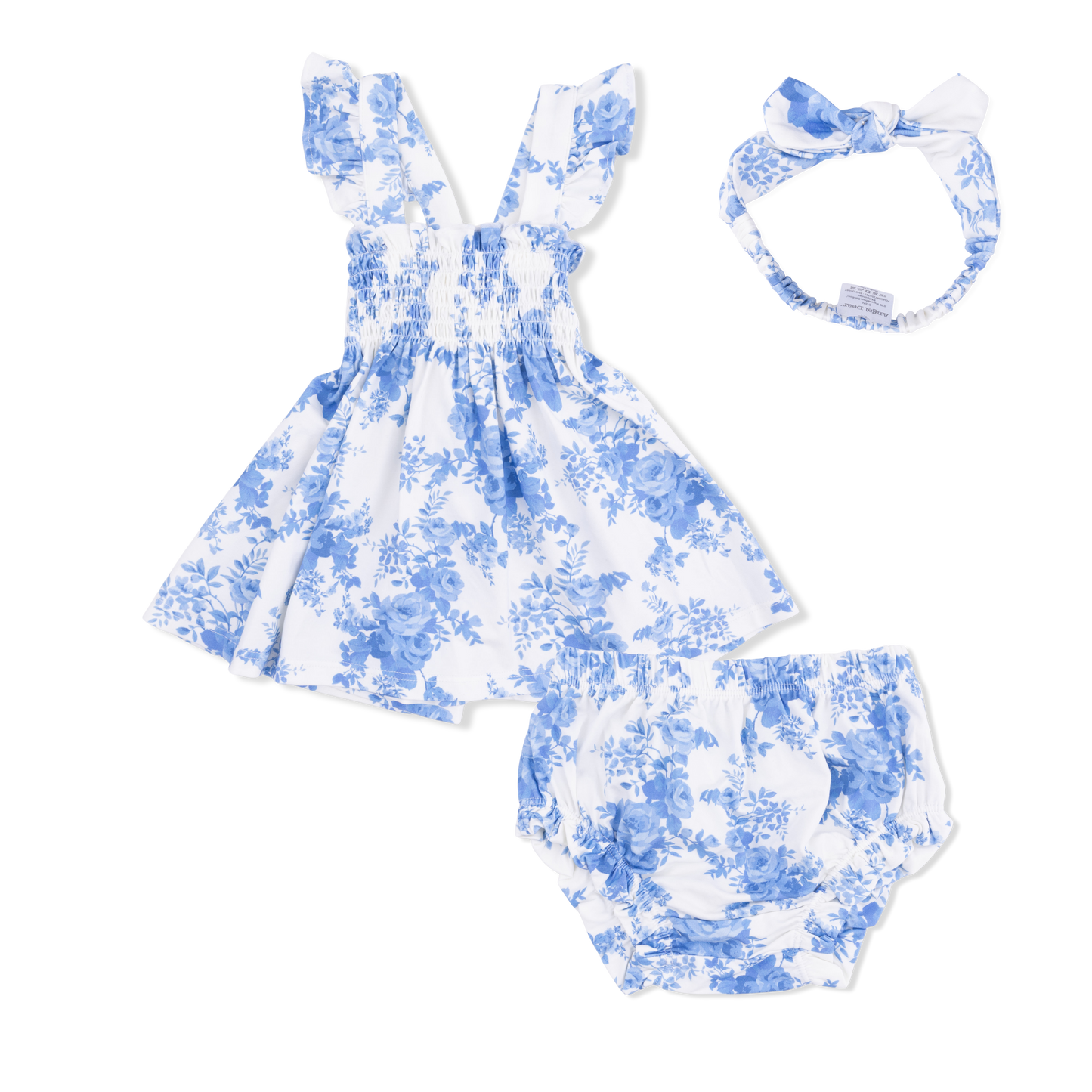 Dream Cottage Floral - Smocked Top with Bloomer & Headband