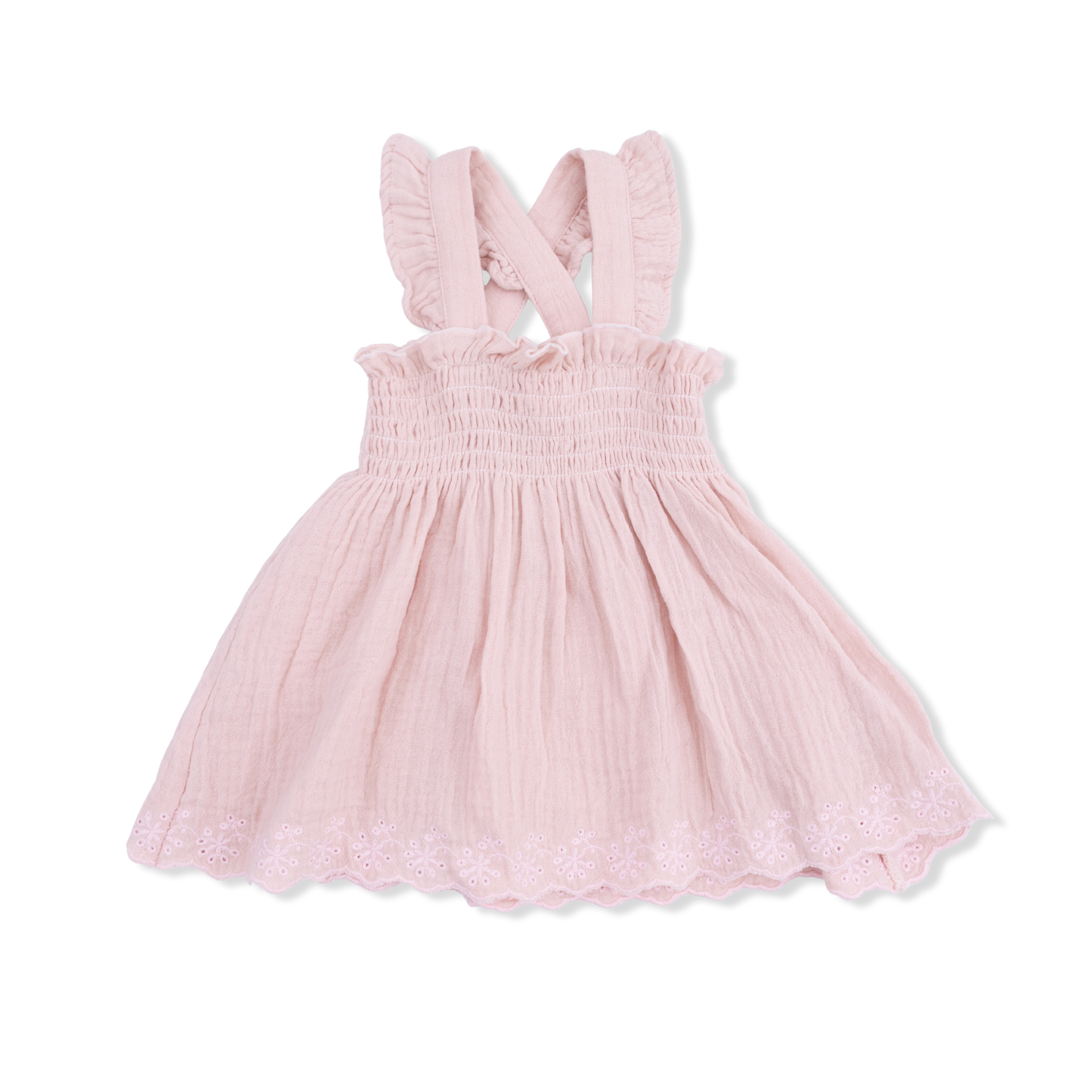 Solid Muslin Lotus - Smocked Top with Bloomer