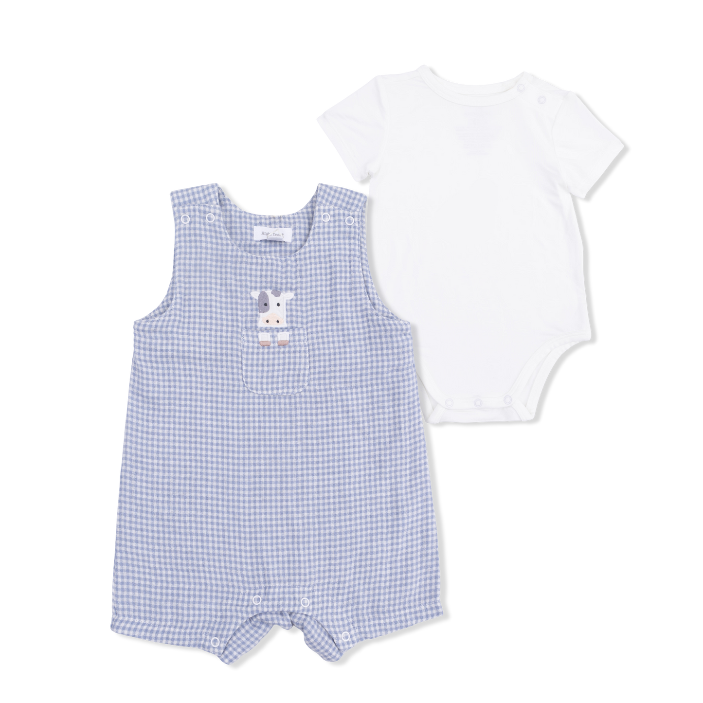 Cute Farm Animals Appliques - Jon Jon with Short Sleeve Bodysuit