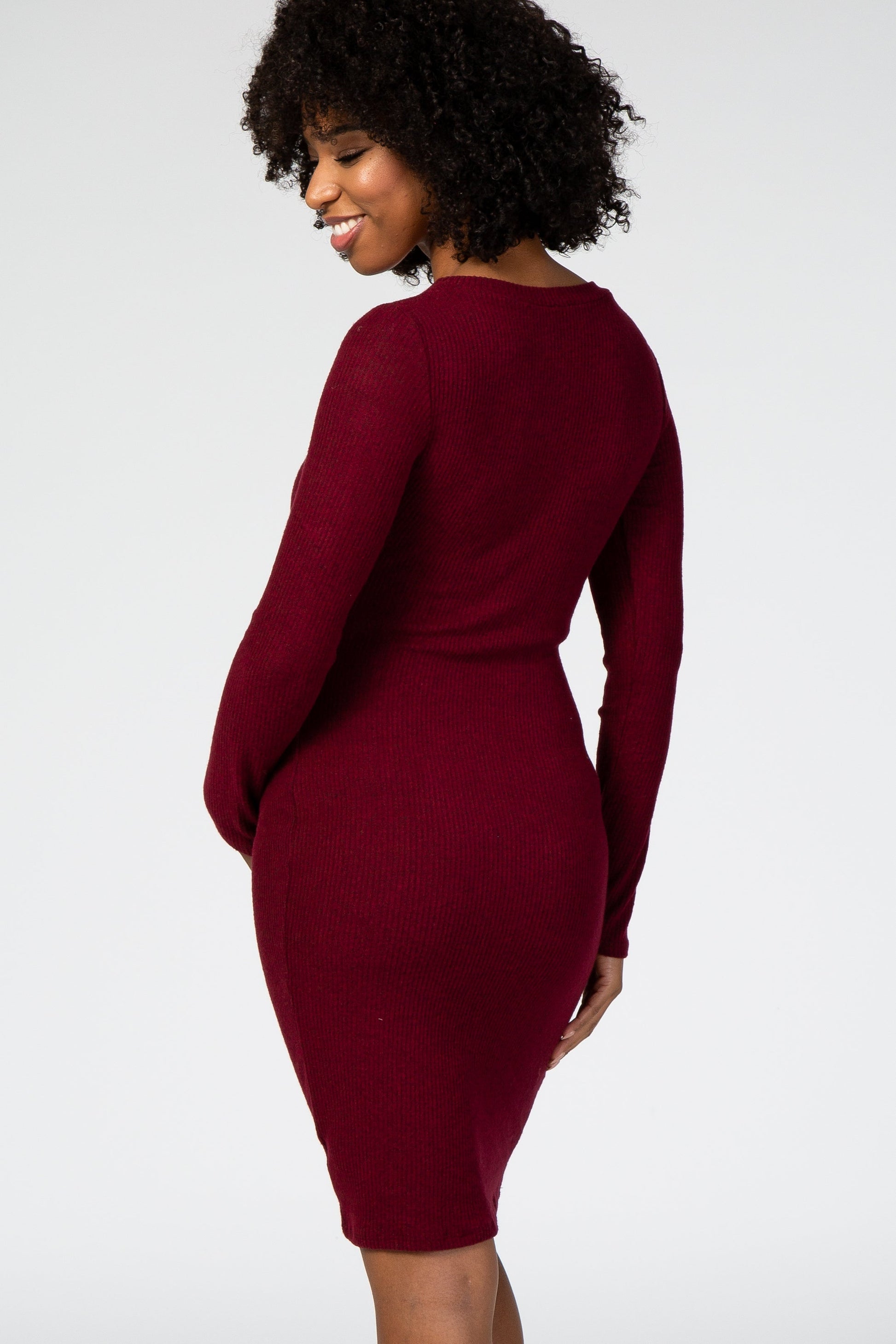 Burgundy Knit Long Sleeve Maternity Sweater Dress – The Prissy Pelican Burgundy Knit Long Sleeve Maternity Sweater Dress – The Prissy Pelican