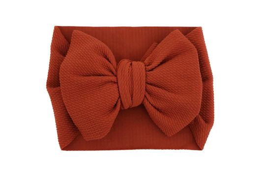 Rust Headwrap Bow