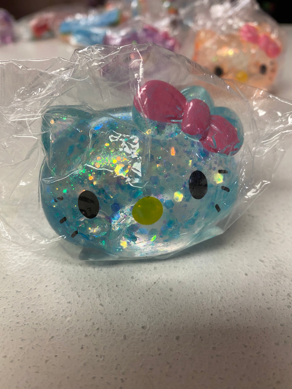 Hello Kitty Sugar Maltose Squishy – Glitter Sensory Fidget Toy