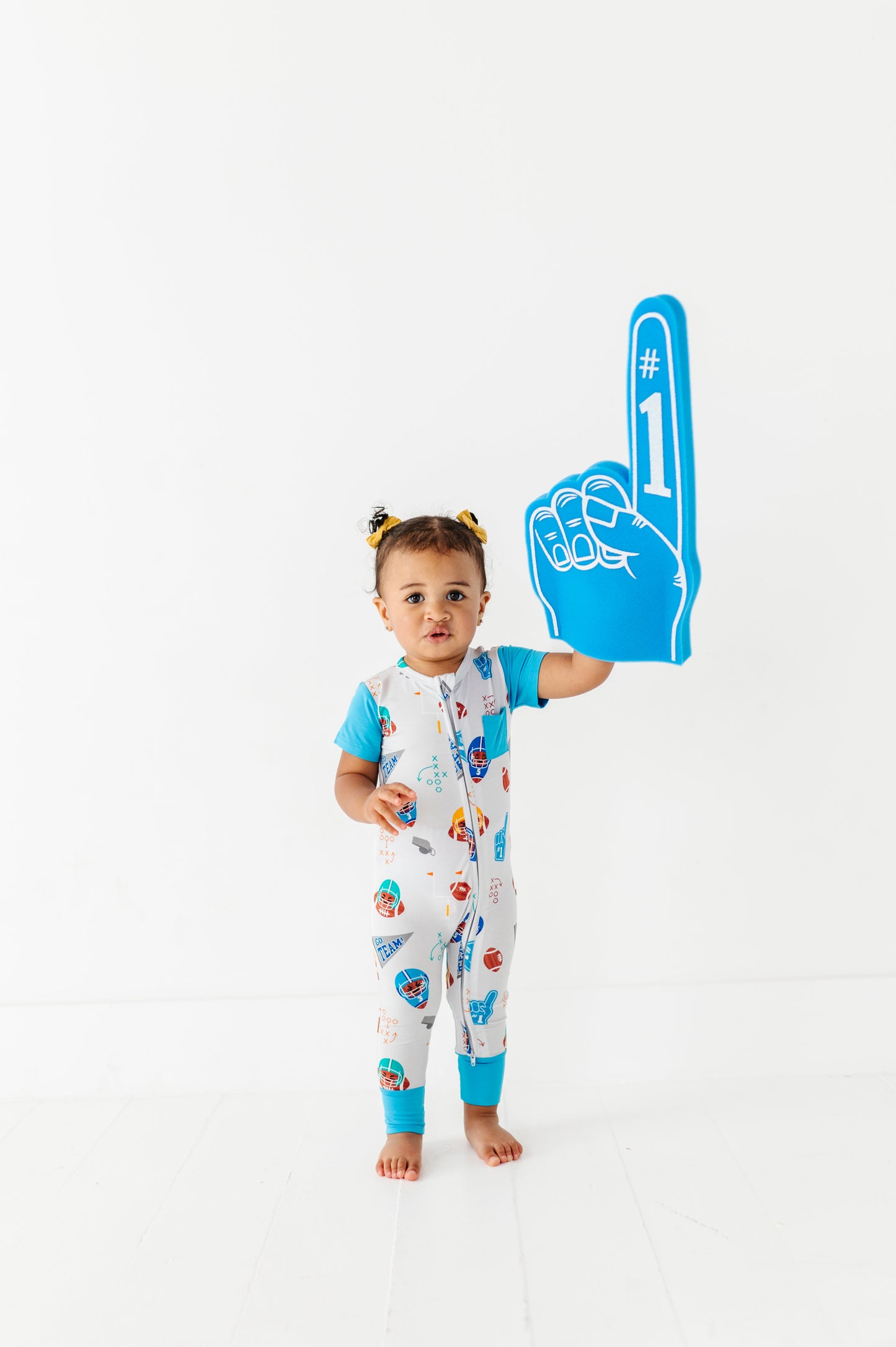 Gridiron Greats Zip Romper