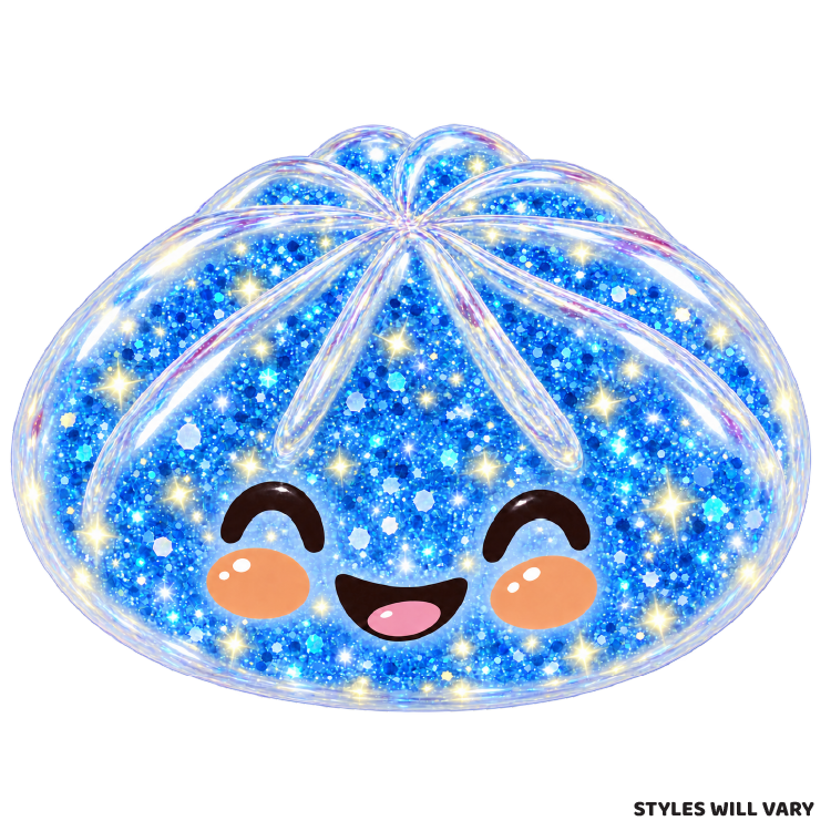 Fun Doh Mystery Gem Squeeze Dumpling Squishy Toy with Collectible Steamer