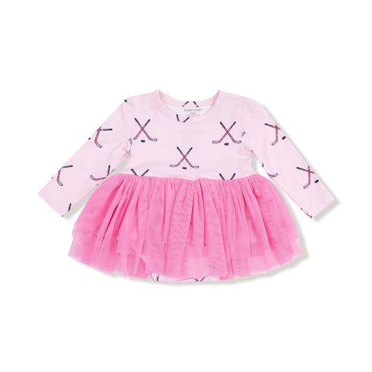 Hockey - Pink - Long Sleeve Tutu Bodysuit