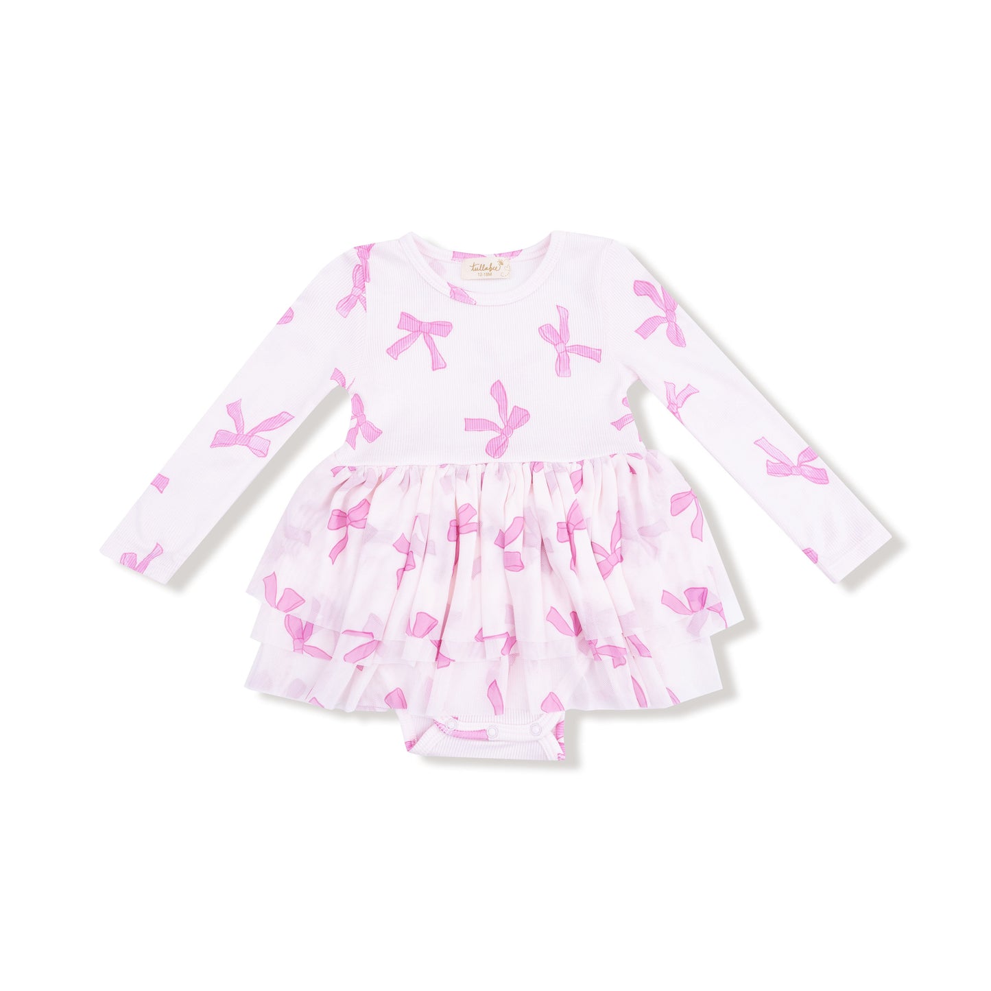 Pretty Bows - Long Sleeve Tutu Bodysuit