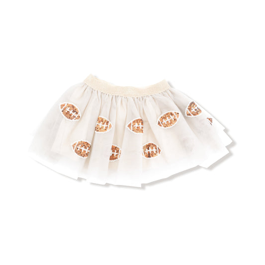 Oatmeal Football Tutu Skirt