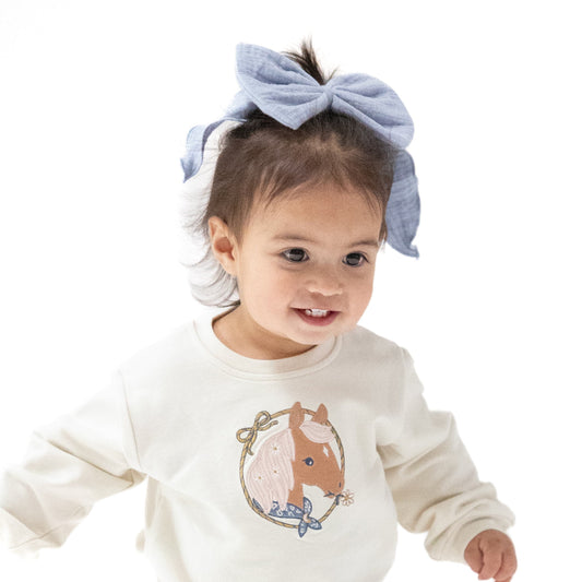 Bow with Tails Clip In
