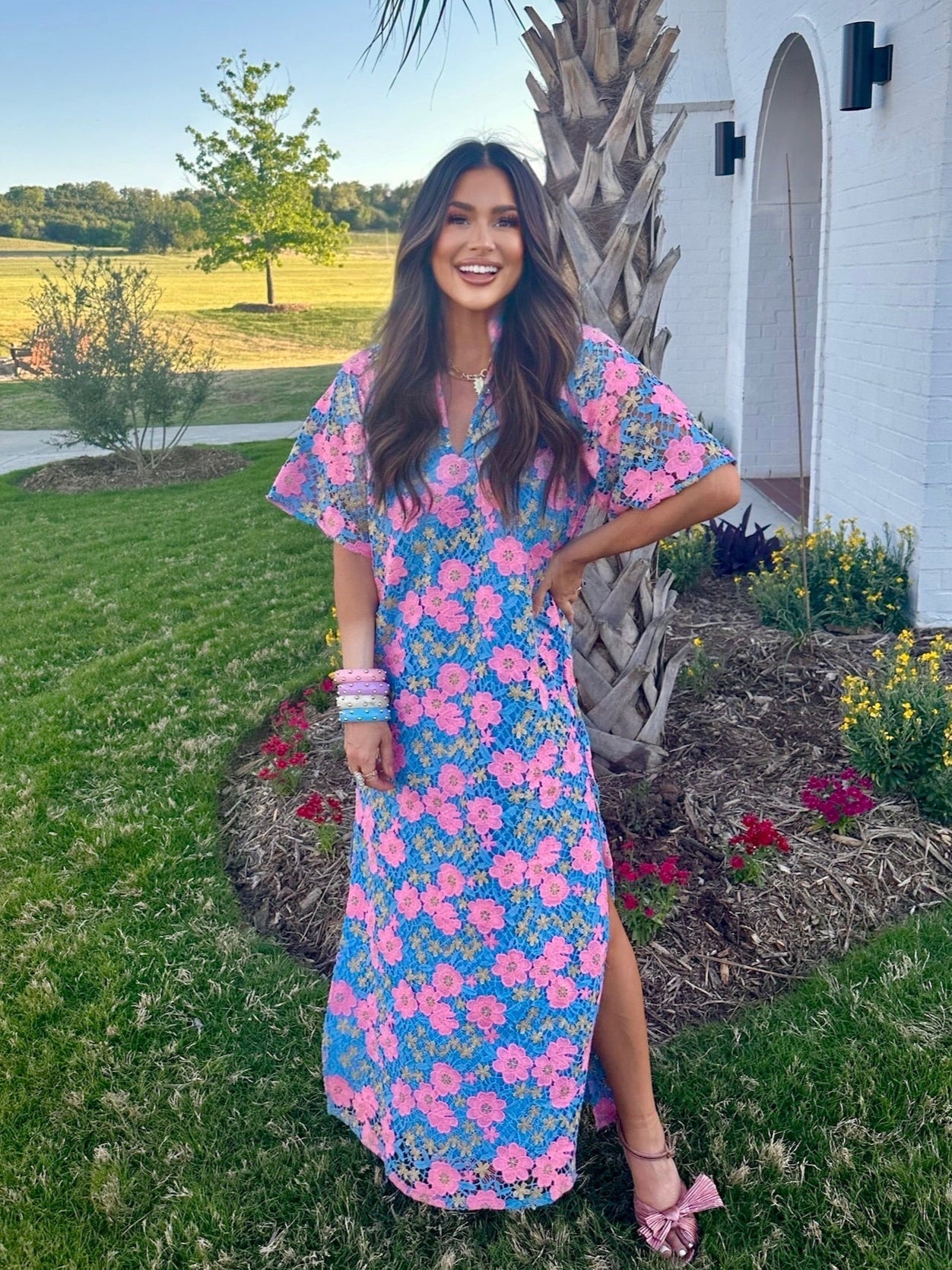 Leighton Pansy Maxi Dress