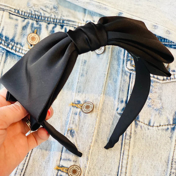 Satin Bow Headband