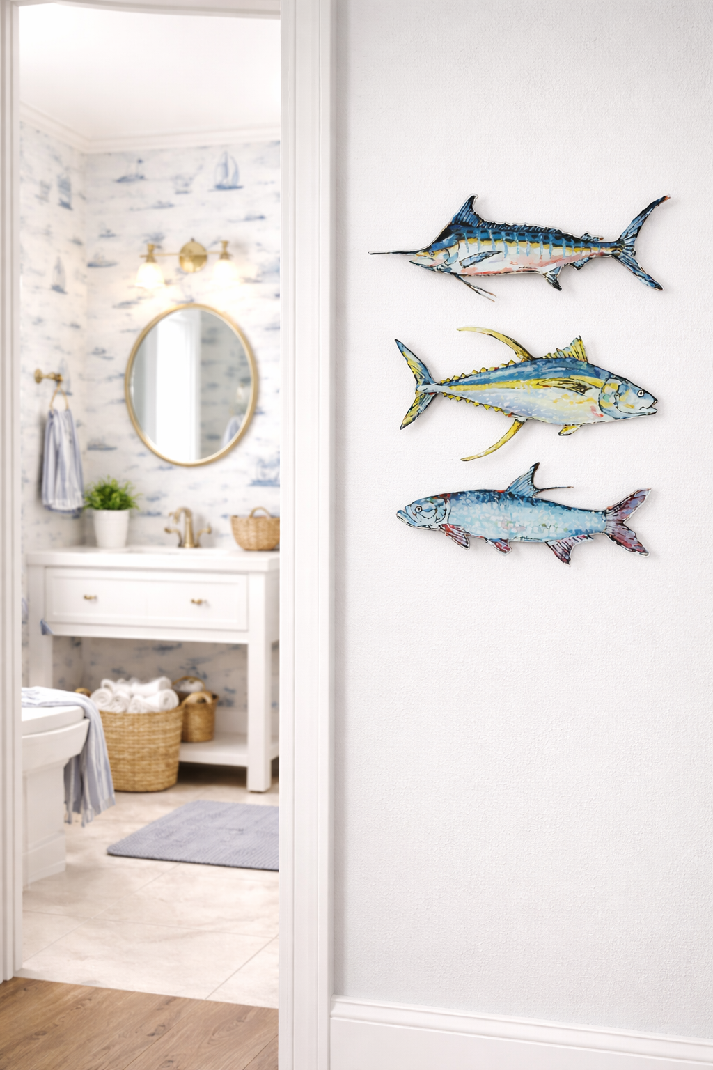 Yellowfin Tuna Acrylic Wall Contour